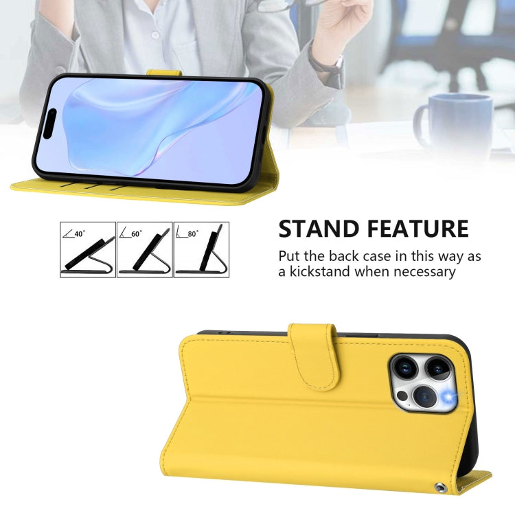 For iPhone 12 Pro Max Skin Feel Solid Color Leather Phone Case with Lanyard
