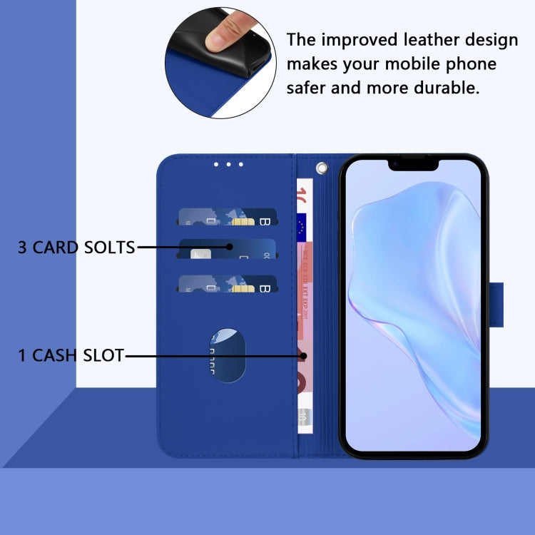 For iPhone XS / X Skin Feel Solid Color Leather Phone Case with Lanyard
