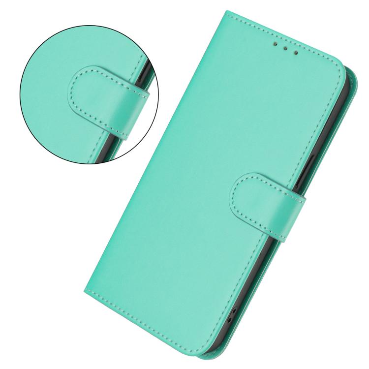For iPhone 17 Pro Skin Feel Solid Color Leather Phone Case with Lanyard