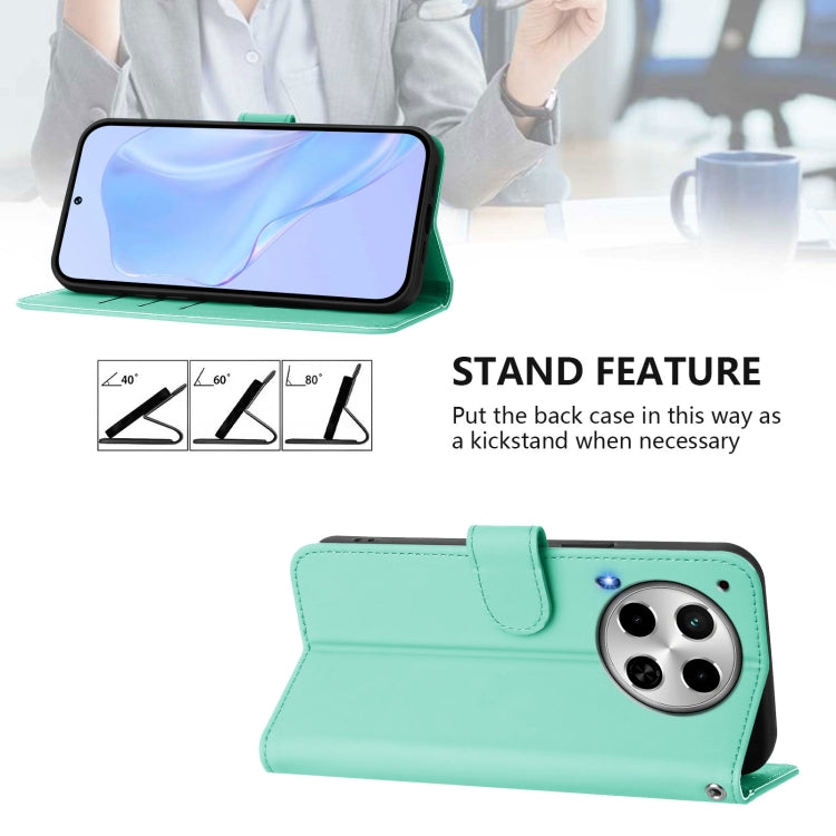 For Tecno Camon 30 4G / 5G Skin Feel Solid Color Leather Phone Case with Lanyard