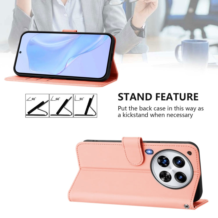 For Tecno Camon 30 Premier 5G Skin Feel Solid Color Leather Phone Case with Lanyard