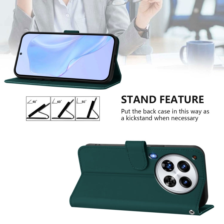 For Tecno Camon 30 Premier 5G Skin Feel Solid Color Leather Phone Case with Lanyard