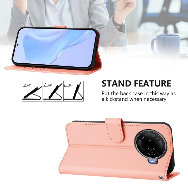 For Tecno Camon 30 Pro 5G Skin Feel Solid Color Leather Phone Case with Lanyard