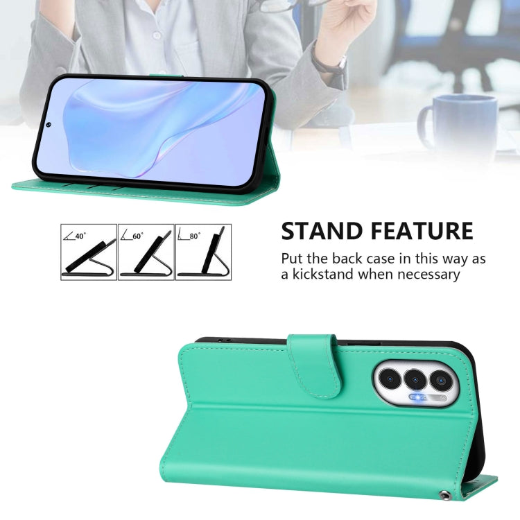 For Tecno Pova 3 Skin Feel Solid Color Leather Phone Case with Lanyard