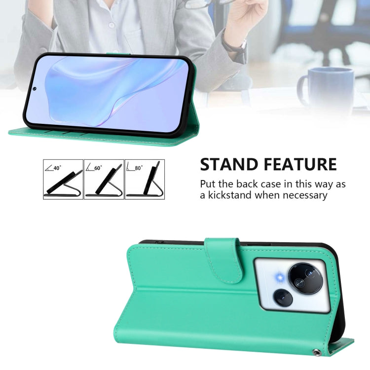 For Tecno Spark 10 5G Skin Feel Solid Color Leather Phone Case with Lanyard