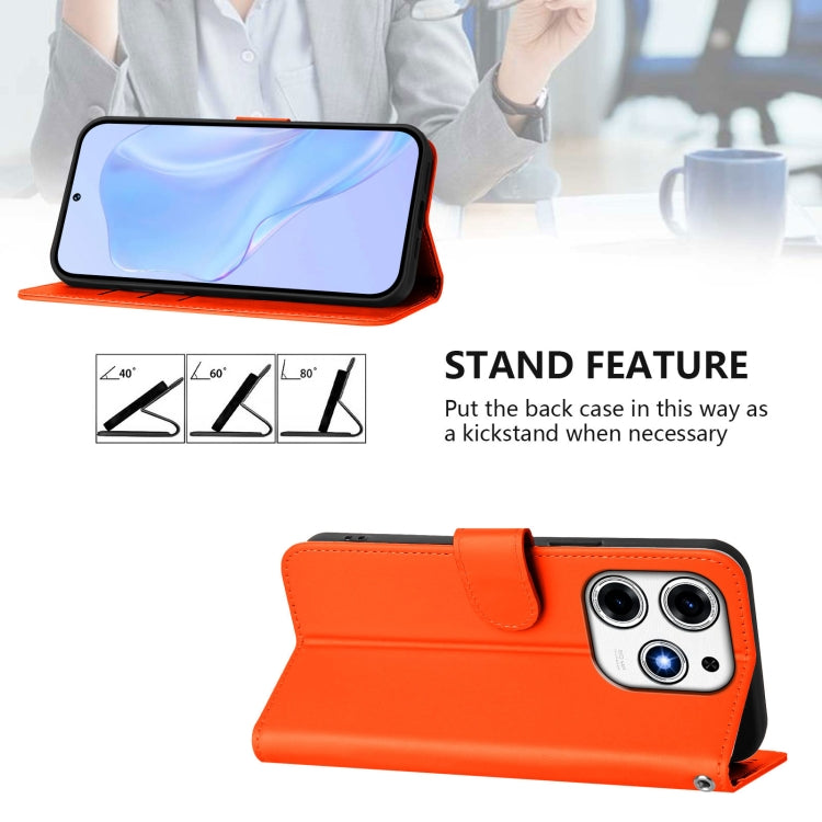 For Tecno Spark 10 Pro Magic Skin Feel Solid Color Leather Phone Case with Lanyard