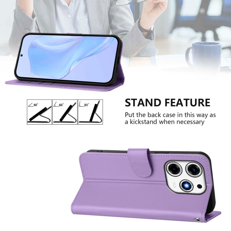 For Tecno Spark 10 Pro Magic Skin Feel Solid Color Leather Phone Case with Lanyard