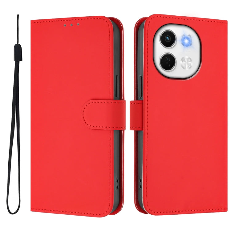 For Tecno Spark 30 5G / Pova 6 Neo 5G Skin Feel Solid Color Leather Phone Case with Lanyard