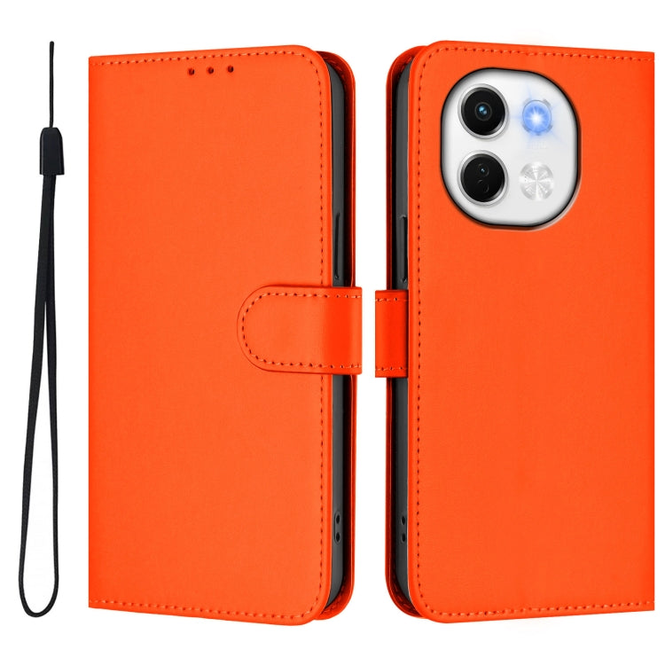 For Tecno Spark 30 5G / Pova 6 Neo 5G Skin Feel Solid Color Leather Phone Case with Lanyard