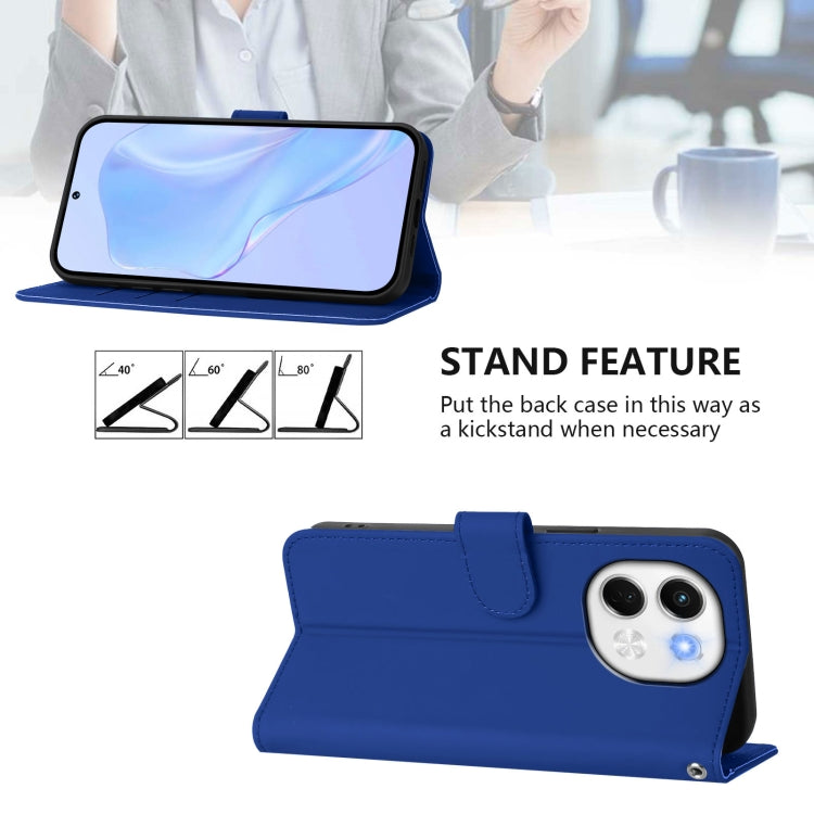 For Tecno Spark 30 5G / Pova 6 Neo 5G Skin Feel Solid Color Leather Phone Case with Lanyard