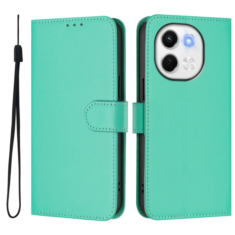For Tecno Spark 30 5G / Pova 6 Neo 5G Skin Feel Solid Color Leather Phone Case with Lanyard