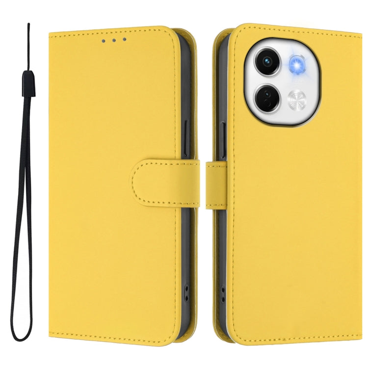 For Tecno Spark 30 5G / Pova 6 Neo 5G Skin Feel Solid Color Leather Phone Case with Lanyard