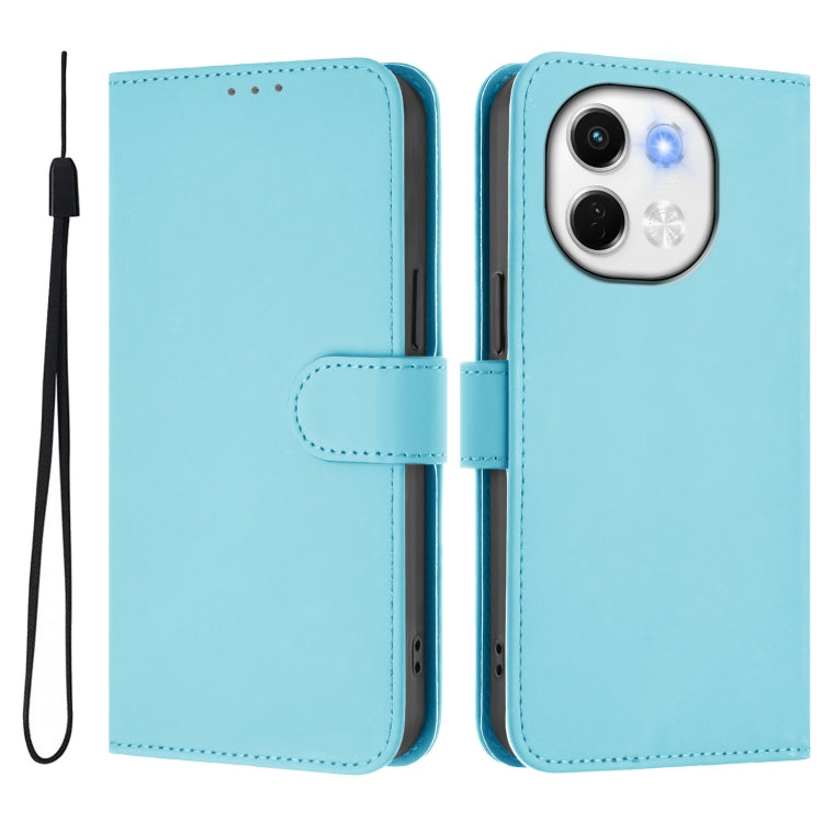 For Tecno Spark 30 5G / Pova 6 Neo 5G Skin Feel Solid Color Leather Phone Case with Lanyard