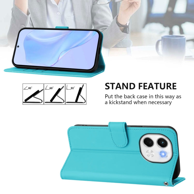 For Tecno Spark 30 5G / Pova 6 Neo 5G Skin Feel Solid Color Leather Phone Case with Lanyard