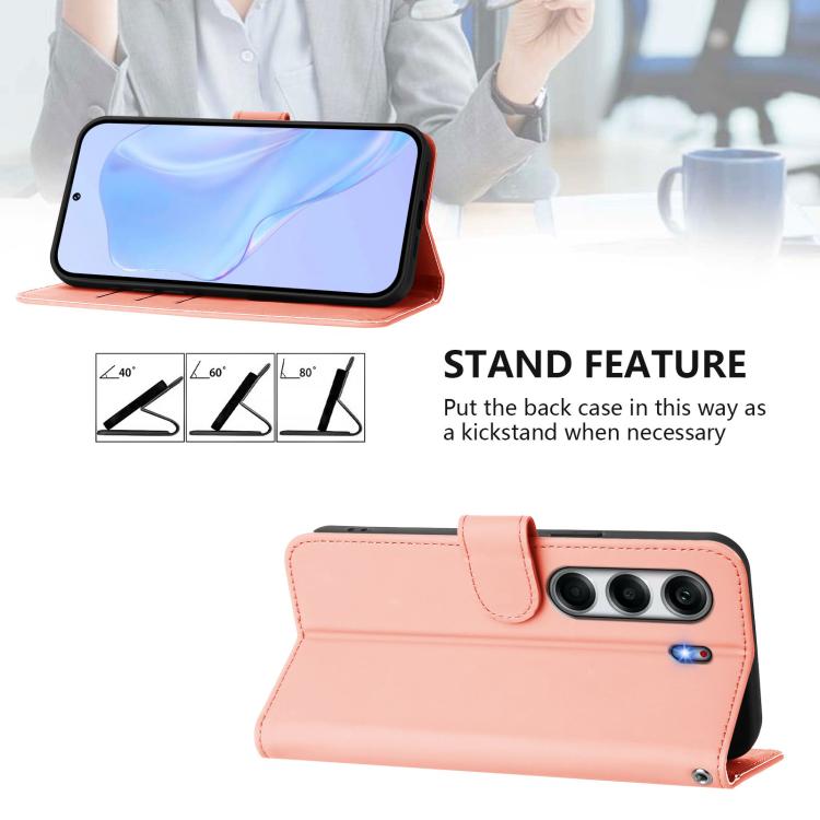 For Tecno Camon 40 4G Skin Feel Solid Color Leather Phone Case with Lanyard