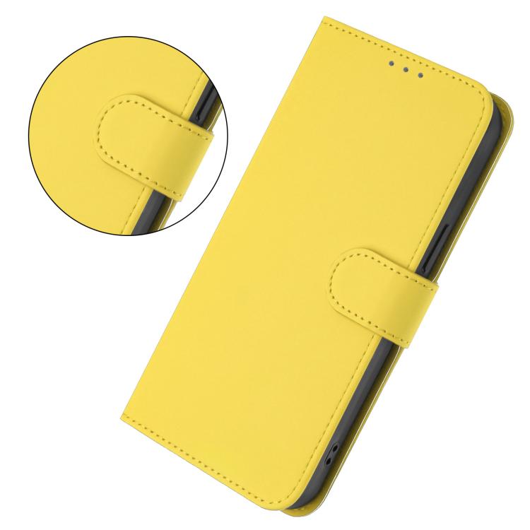 For Tecno Camon 50 4G / CN5 Skin Feel Solid Color Leather Phone Case with Lanyard