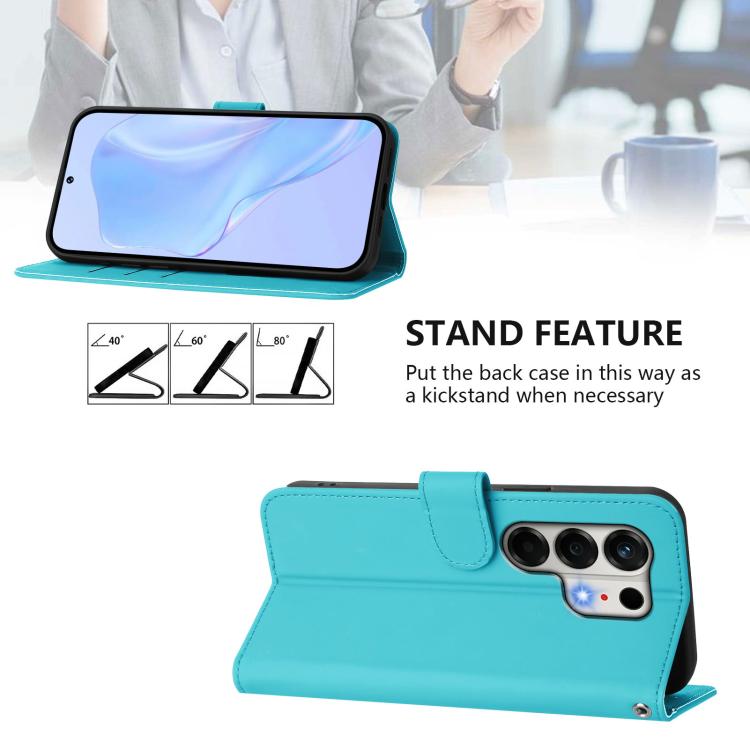 For Tecno Camon 50 4G / CN5 Skin Feel Solid Color Leather Phone Case with Lanyard