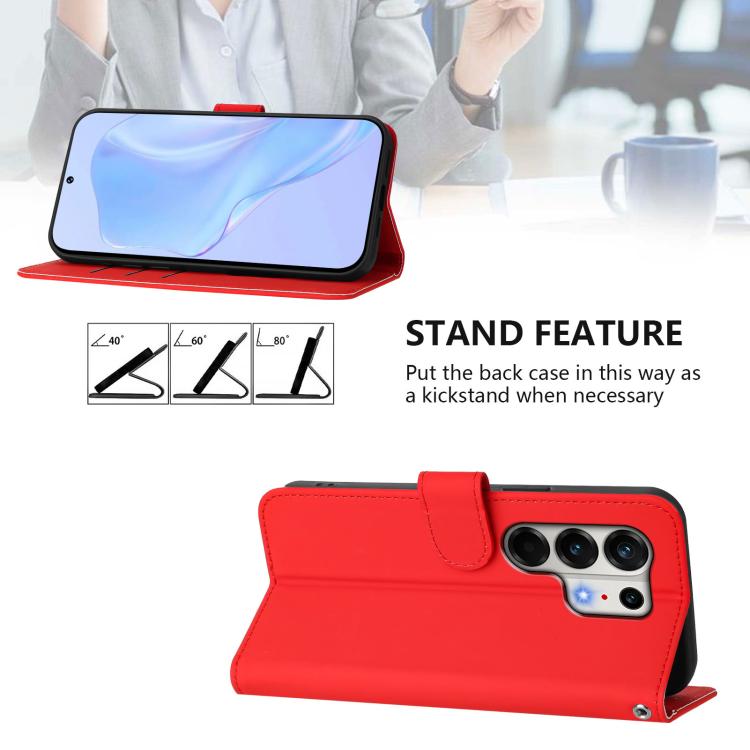 For Tecno Camon 50 Pro 4G Skin Feel Solid Color Leather Phone Case with Lanyard