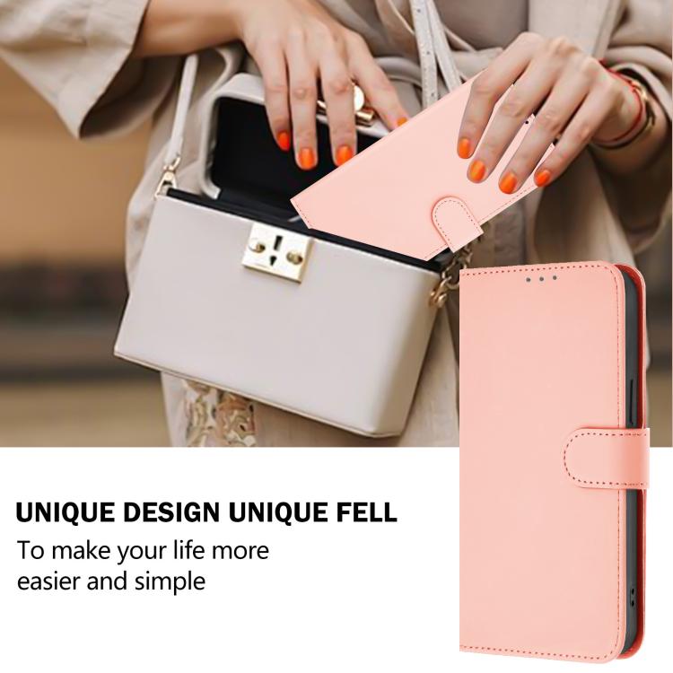 For Tecno Camon 50 Pro 4G Skin Feel Solid Color Leather Phone Case with Lanyard