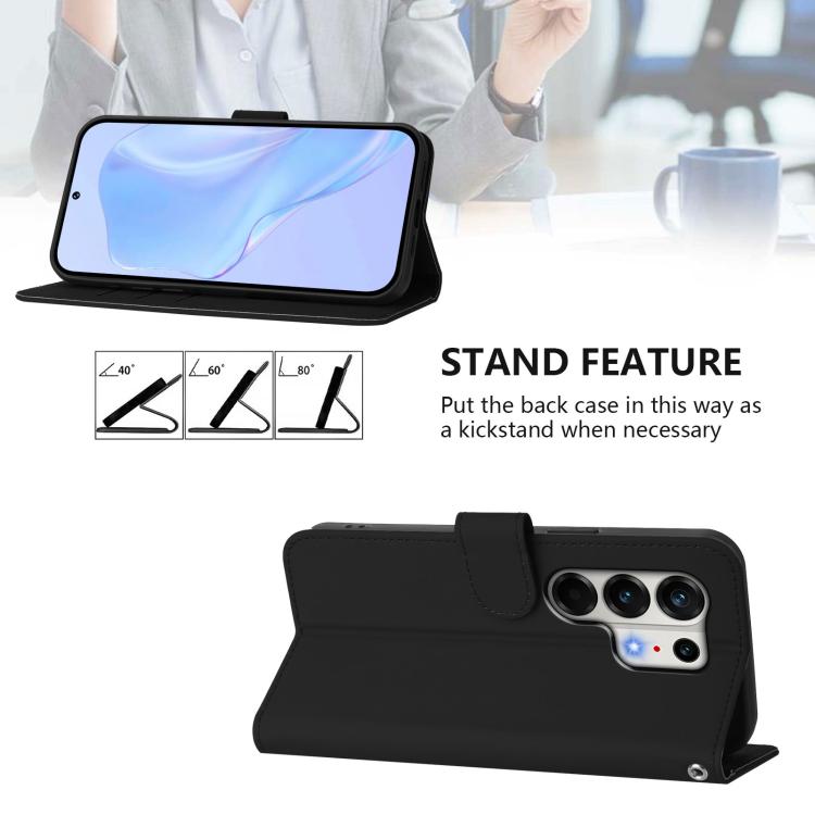 For Tecno Camon 50 Pro 4G Skin Feel Solid Color Leather Phone Case with Lanyard