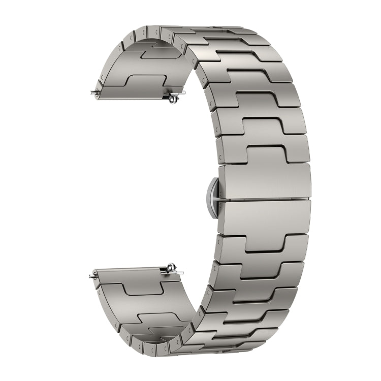 For Huawei GT4 46mm / GT5 46mm / GT5 Pro 22mm H-shaped Butterfly Buckle Stainless Steel Watch Band