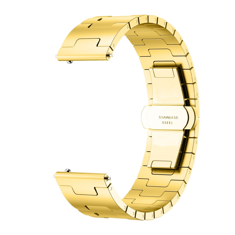For Huawei GT4 46mm / GT5 46mm / GT5 Pro 22mm H-shaped Butterfly Buckle Stainless Steel Watch Band