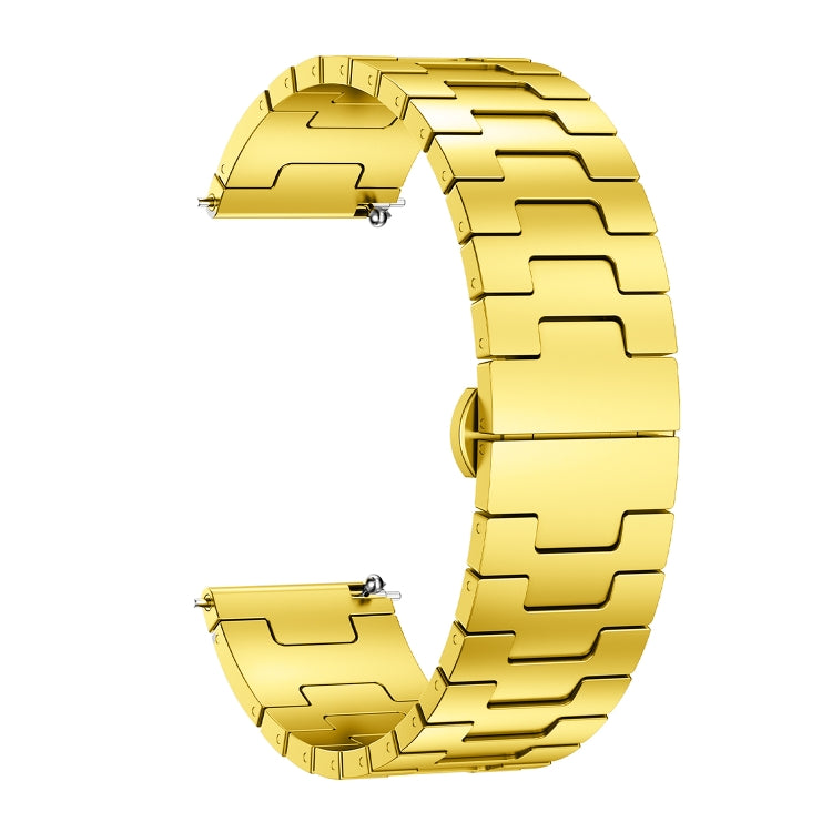 For Huawei GT4 46mm / GT5 46mm / GT5 Pro 22mm H-shaped Butterfly Buckle Stainless Steel Watch Band
