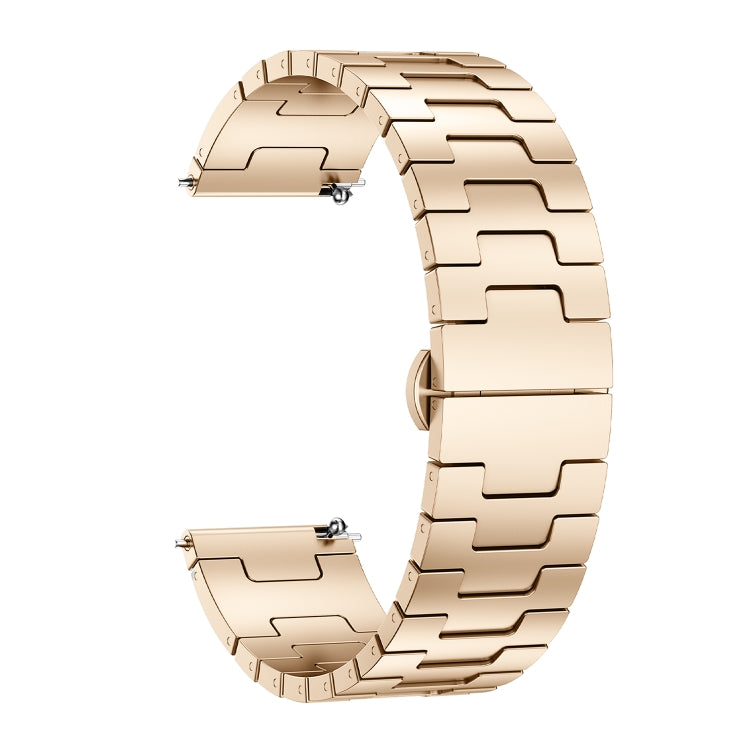 For Huawei GT4 46mm / GT5 46mm / GT5 Pro 22mm H-shaped Butterfly Buckle Stainless Steel Watch Band
