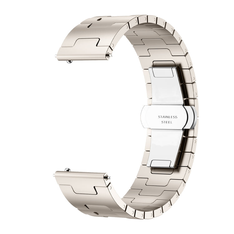 For Huawei GT4 46mm / GT5 46mm / GT5 Pro 46mm 22mm H-shaped Butterfly Buckle Stainless Steel Watch Band