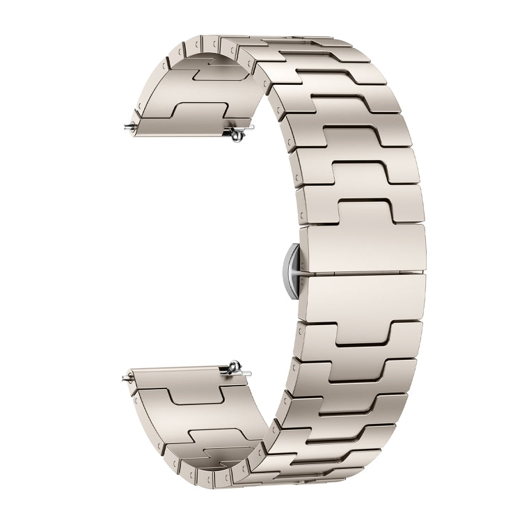 For Huawei GT4 46mm / GT5 46mm / GT5 Pro 46mm 22mm H-shaped Butterfly Buckle Stainless Steel Watch Band