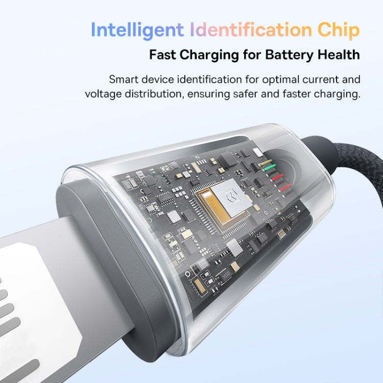 Baseus Discolor Series 2.4A USB to 8 Pin Fast Charging Cable, Cable Length:1m