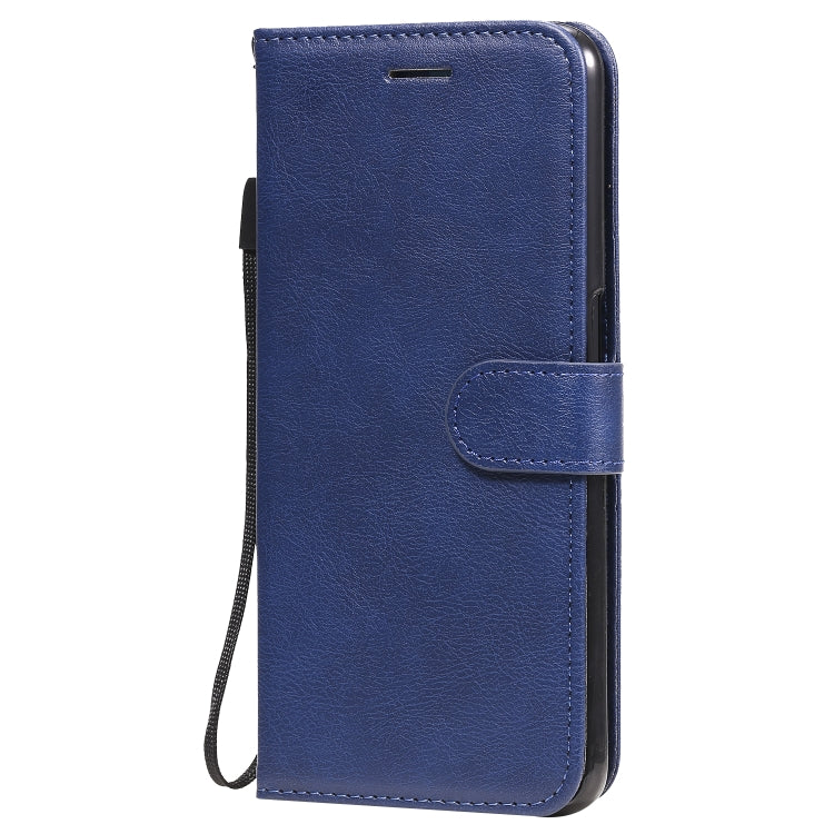 For Oppo A52 / A72 / A92 Solid Color Horizontal Flip Protective Leather Case with Holder & Card Slots & Wallet & Photo Frame & Lanyard