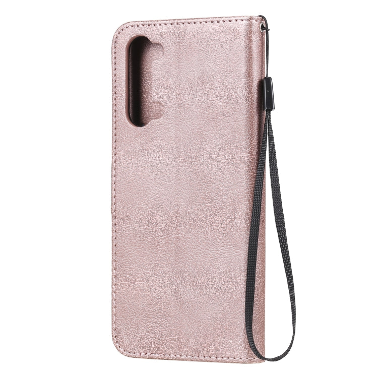 For Oppo Reno3 5G / Find X2 Lite Solid Color Horizontal Flip Protective Leather Case with Holder & Card Slots & Wallet & Photo Frame & Lanyard