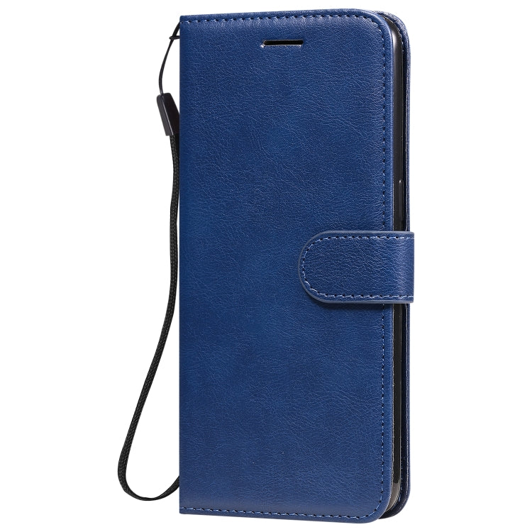 For Oppo Reno3 Pro 4G Solid Color Horizontal Flip Protective Leather Case with Holder & Card Slots & Wallet & Photo Frame & Lanyard