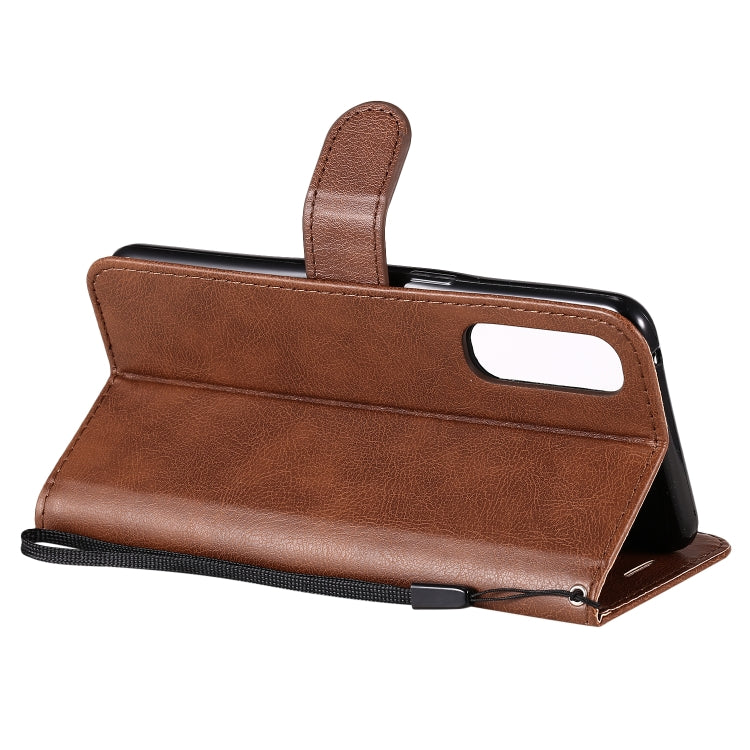 For Oppo Reno3 Pro 4G Solid Color Horizontal Flip Protective Leather Case with Holder & Card Slots & Wallet & Photo Frame & Lanyard