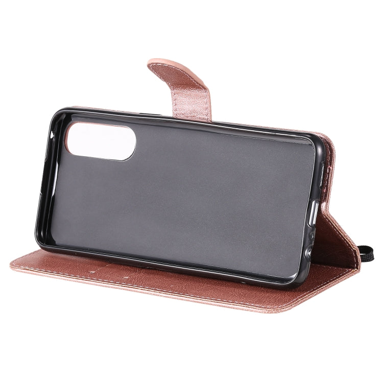 For Oppo Reno3 Pro 4G Solid Color Horizontal Flip Protective Leather Case with Holder & Card Slots & Wallet & Photo Frame & Lanyard