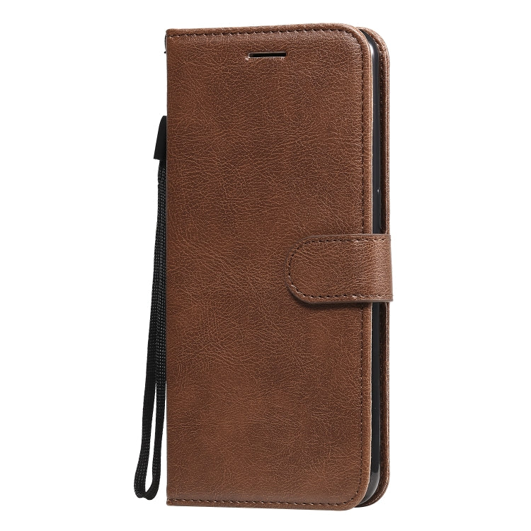 For Oppo Reno4 5G Solid Color Horizontal Flip Protective Leather Case with Holder & Card Slots & Wallet & Photo Frame & Lanyard