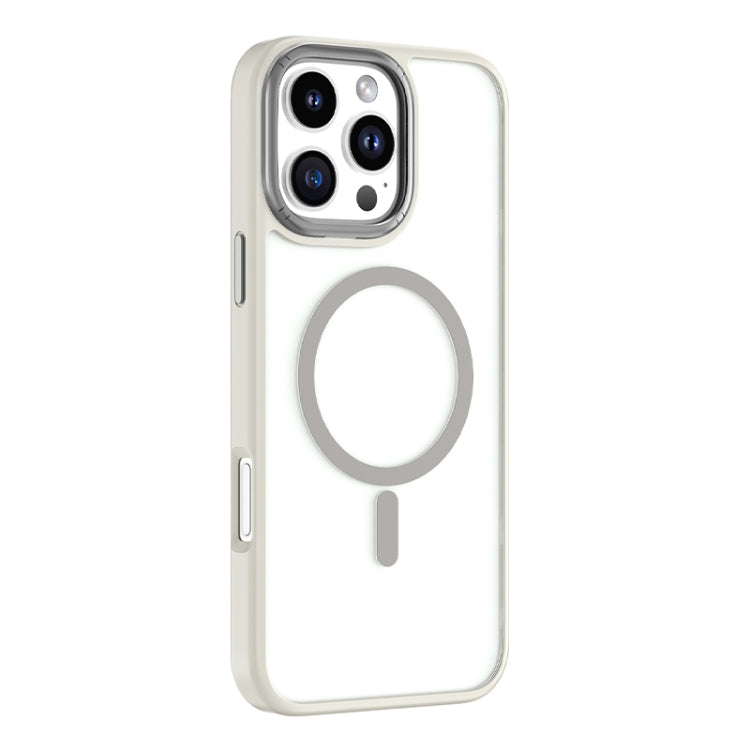 For iPhone 16 Pro Mutural Skin Feel Series Frosted MagSafe Magnetic Phone Case