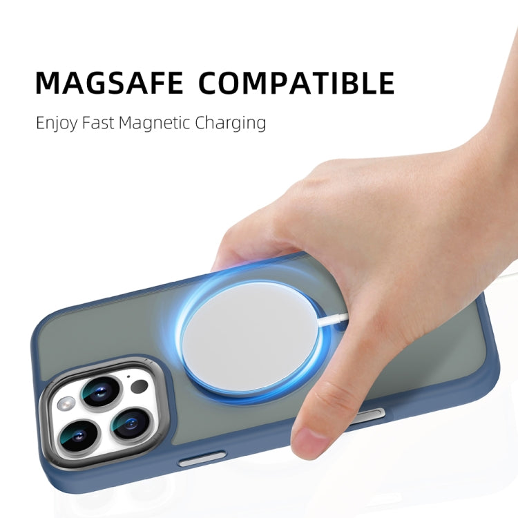 For iPhone 16 Pro Mutural Skin Feel Series Frosted MagSafe Magnetic Phone Case