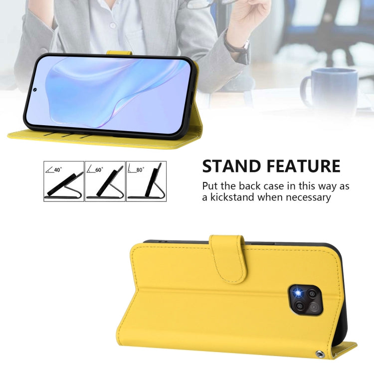 For Motorola Moto G Power 2021 Skin Feel Solid Color Leather Phone Case with Lanyard