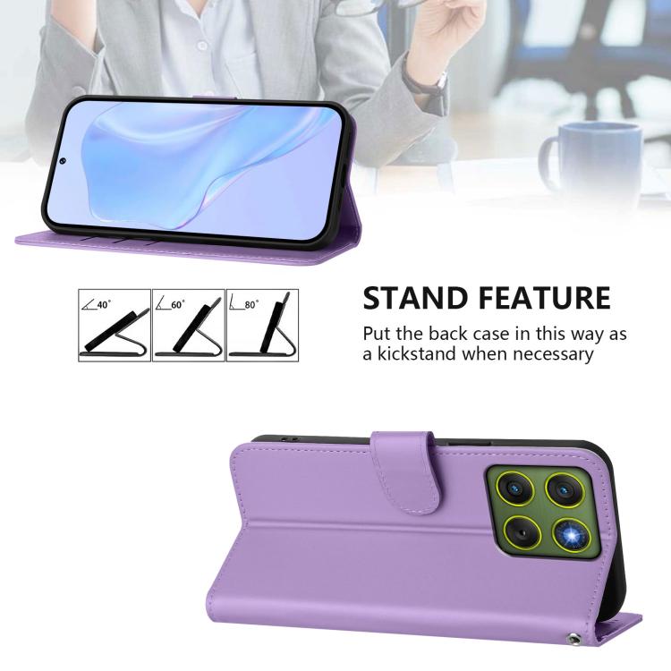 For Motorola Edge 70 5G / X70 Air 5G Skin Feel Solid Color Leather Phone Case with Lanyard