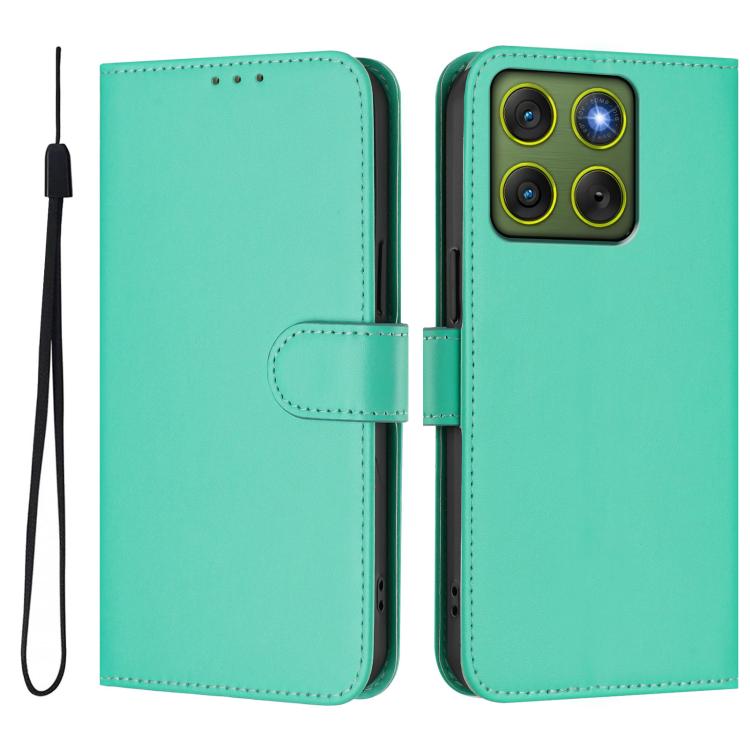 For Motorola Edge 70 5G / X70 Air 5G Skin Feel Solid Color Leather Phone Case with Lanyard