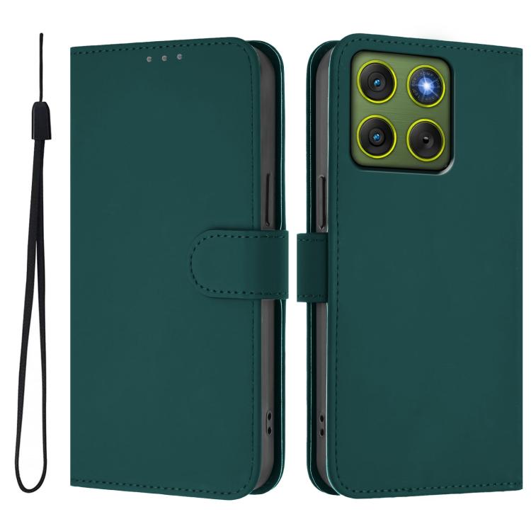 For Motorola Edge 70 5G / X70 Air 5G Skin Feel Solid Color Leather Phone Case with Lanyard