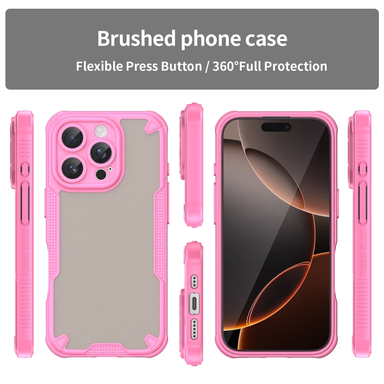 For iPhone 16 Pro Max Armor Glaze PC Hybrid TPU Phone Case