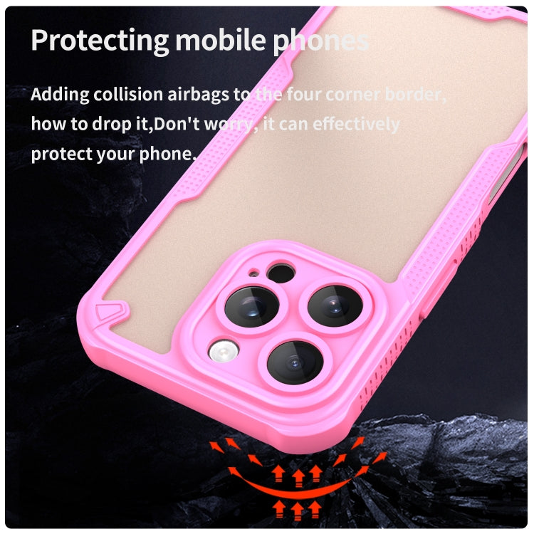 For iPhone 16 Pro Max Armor Glaze PC Hybrid TPU Phone Case