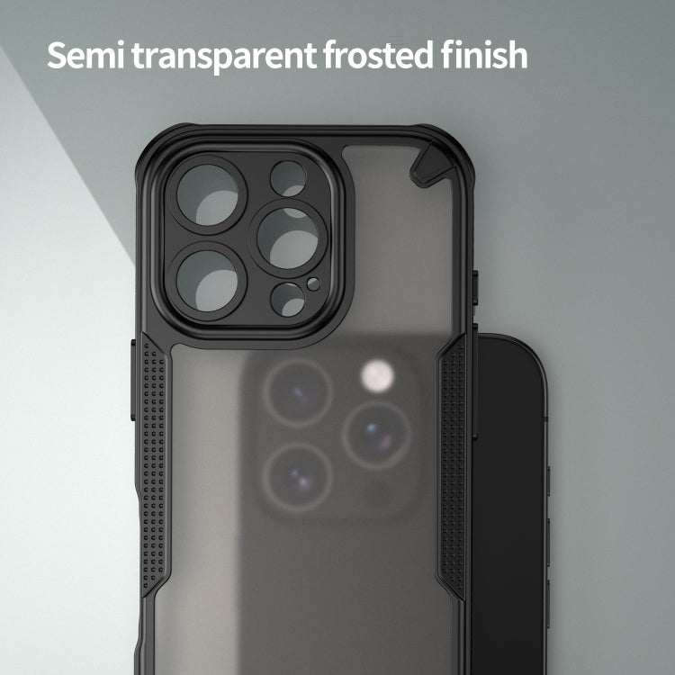For iPhone 16 Pro Max Armor Glaze PC Hybrid TPU Phone Case