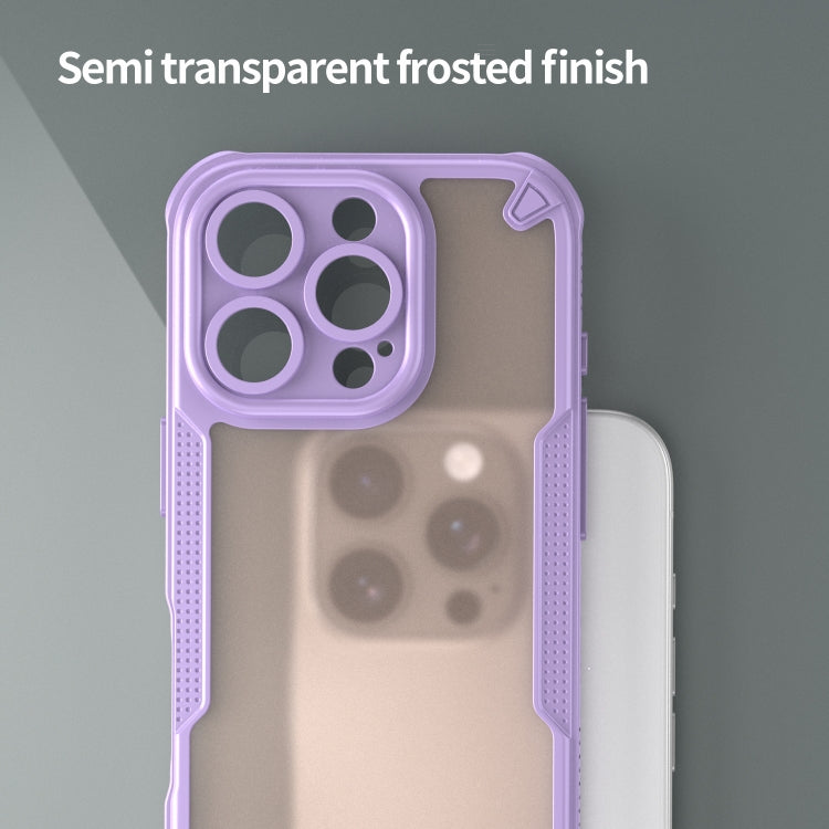 For iPhone 16 Pro Max Armor Glaze PC Hybrid TPU Phone Case