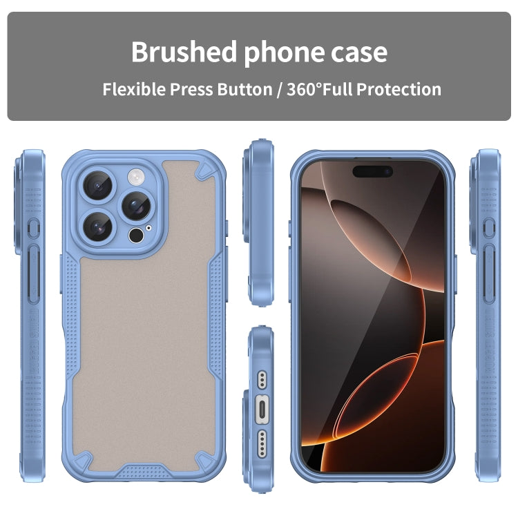 For iPhone 16 Pro Armor Glaze PC Hybrid TPU Phone Case