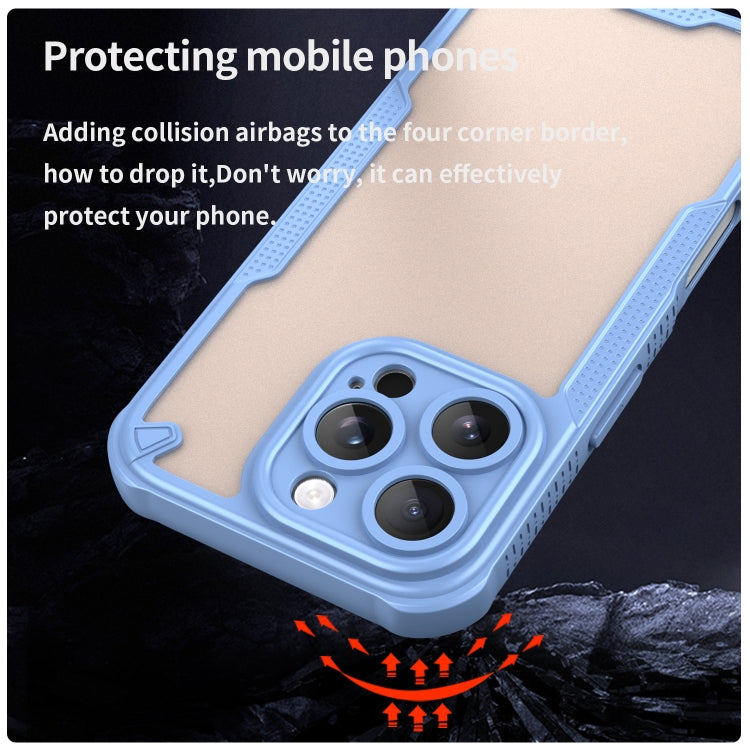For iPhone 16 Pro Armor Glaze PC Hybrid TPU Phone Case