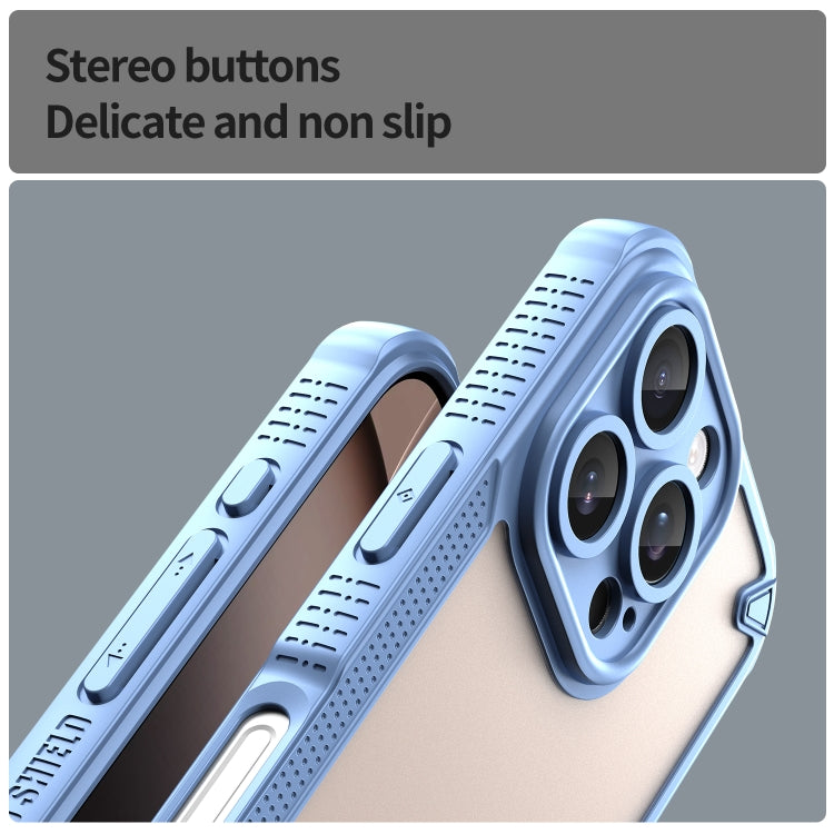 For iPhone 16 Pro Armor Glaze PC Hybrid TPU Phone Case